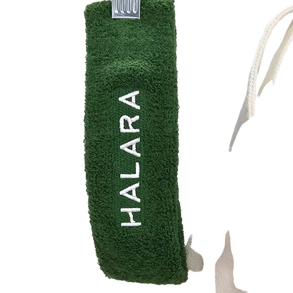 Halara Reuseable Canvas Top Handle Tote Bag and Terrycloth Hairband NEW in Bag - Picture 4 of 5